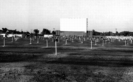 Town Drive-In Theatre - Screen And Speakers - Photo From Rg
